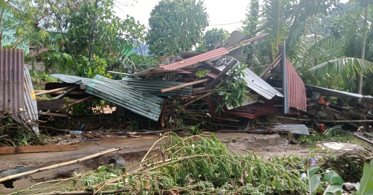 Ilustrasi dampak angin kencang (Foto/dok./BNPB)